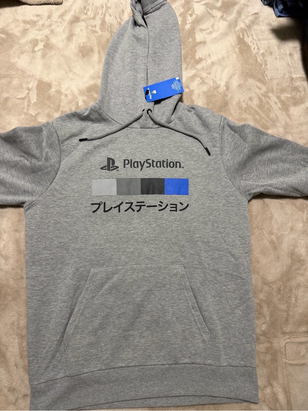 Sony Playststion Pullover Hoodie with Blue Accent NWT Size large